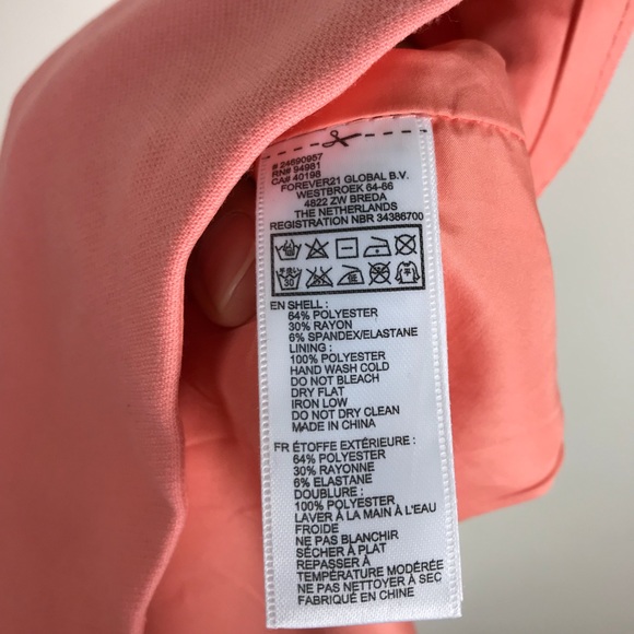 Cute coral peplum top! - Picture 8 of 8